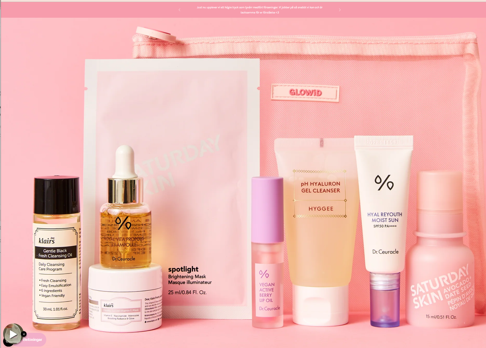 GLOWiD – kuraterad K‑beauty i Sverige hero/thumbnail